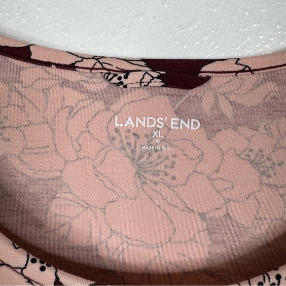 Lands’ End Floral Pima Cotton Midi Dress Size Xlarge - Picture 4 of 6
